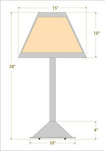 Rocky Mountain Table Lamp - Northrim Table Lamp Northrim Metal Art