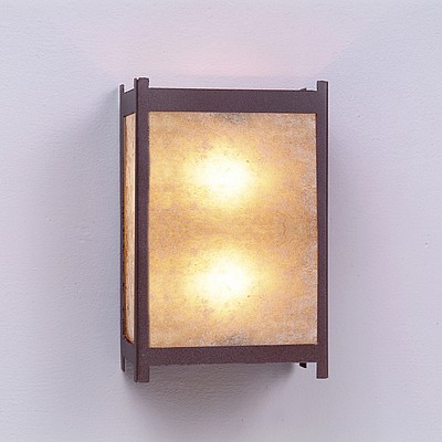 Seneca Large Sconce - Rustic Plain Wall Light Rustic Plain Metal Art