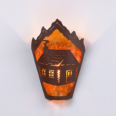 Decatur Sconce - Cabin Wall Light Cabin Metal Art