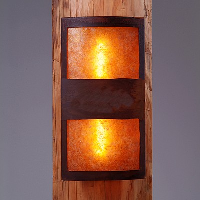 Benton Sconce - Rustic Plain Wall Light Rustic Plain Metal Art