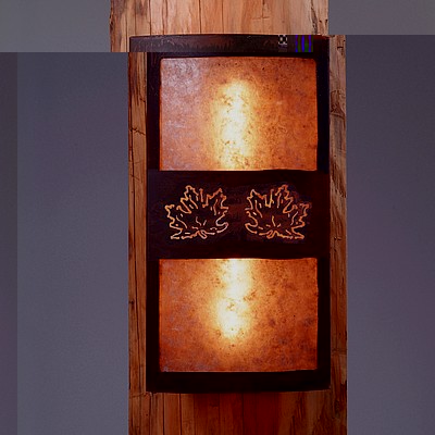 Benton Sconce - Maple Cutout Wall Light Maple Leaf Metal Art