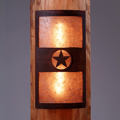 Benton Sconce - Texas Star Wall Light Texas Metal Art