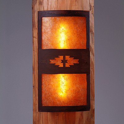 Benton Sconce - Pueblo Wall Light Pueblo Art Metal Art