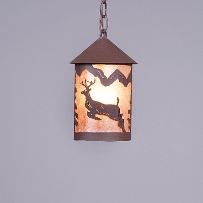 Cascade Pendant Small - Valley Deer Pendant Light Deer Metal Art