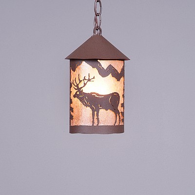 Cascade Pendant Small - Valley Elk Pendant Light Elk Metal Art