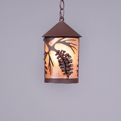 Cascade Pendant Small - Spruce Cone Pendant Light Pine Cone Metal Art