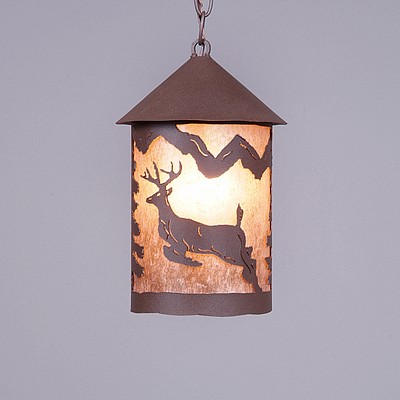 Cascade Pendant Medium - Valley Deer Pendant Light Deer Metal Art