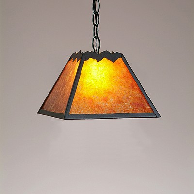 Rocky Mountain Pendant Small - Rustic Plain Pendant Light Rustic Plain Metal Art