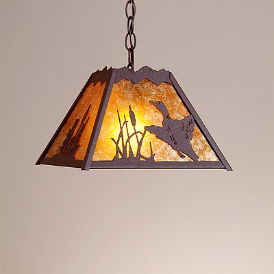 Rocky Mountain Pendant Small - Loon Pendant Light Loon Metal Art