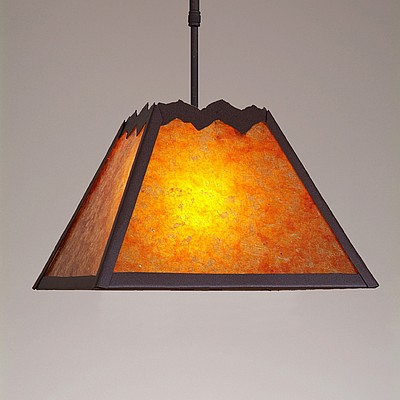 Rocky Mountain Pendant Large - Rustic Plain Pendant Light Rustic Plain Metal Art