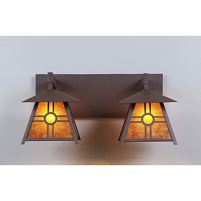 Smoky Mountain Double Bath Vanity Light - Southview Bath 2 Light Southview Metal Art