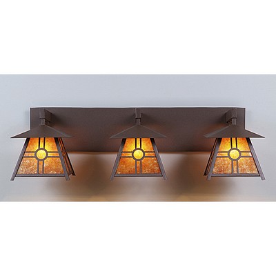 Smoky Mountain Triple Bath Vanity Light - Southview Bath 3 Light Southview Metal Art