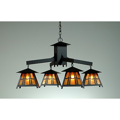 Smoky Mountain 4 Light Chandelier - Eastlake Chandelier Eastlake Metal Art
