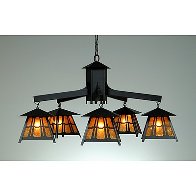 Smoky Mountain 5 Light Chandelier - Eastlake Chandelier Eastlake Metal Art