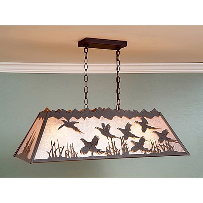 Rocky Mountain Billiard Light Small - Pheasant Billiard Light Pheasant Metal Art