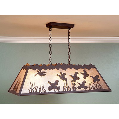 Rocky Mountain Billiard Light Small - Quall Billiard Light Quail Metal Art