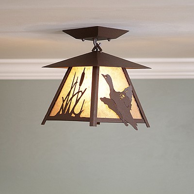 Smoky Mountain Close-to-Ceiling Small - Loon Ceiling Light Loon Metal Art