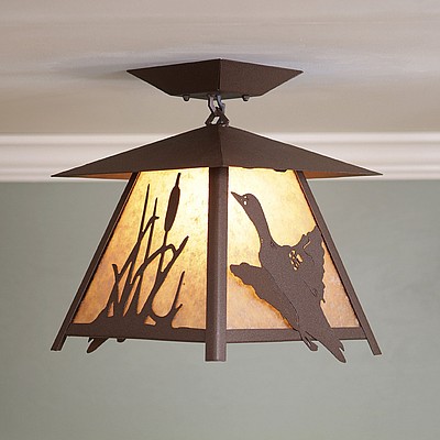 Smoky Mountain Close-to-Ceiling Large - Loon Ceiling Light Loon Metal Art