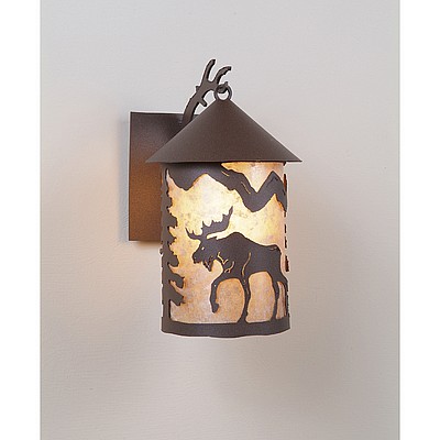Cascade Lantern Sconce Medium - Mountain Moose Outdoor Wall Light Moose Metal Art
