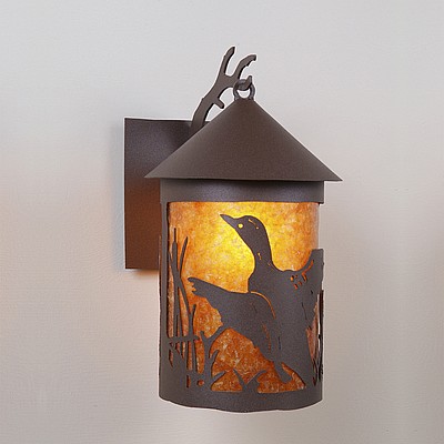 Cascade Lantern Sconce Large - Loon Outdoor Wall Light Loon Metal Art