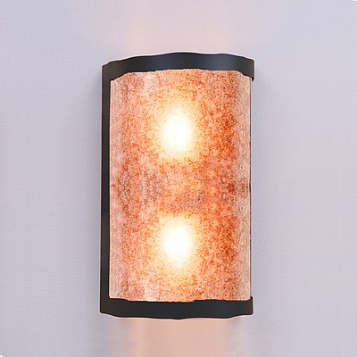 Cascade Exterior Sconce - Rustic Plain Outdoor Wall Light Rustic Plain Metal Art