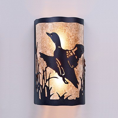 Cascade Exterior Sconce - Loon Outdoor Wall Light Loon Metal Art