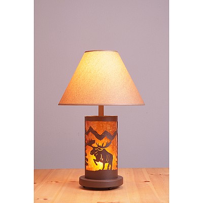 Cascade Desk Lamp - Alaska Moose Table Lamp Moose Metal Art