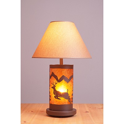 Cascade Table Lamp - Valley Deer Table Lamp Deer Metal Art