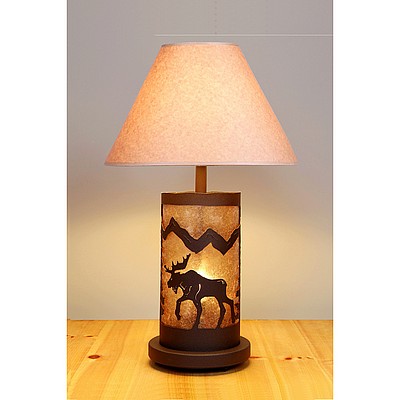 Cascade Table Lamp - Mountain Moose Table Lamp Moose Metal Art