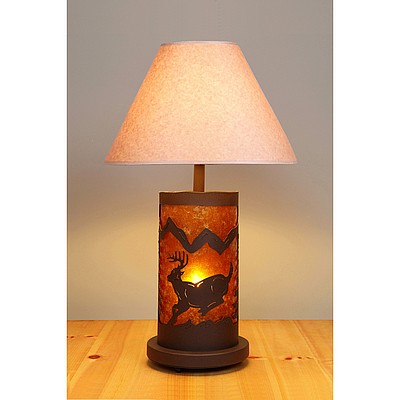 Cascade Table Lamp - Mountain Deer Table Lamp Deer Metal Art