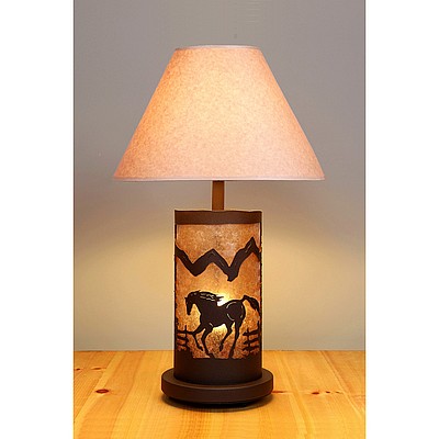 Cascade Table Lamp - Mountain Horse Table Lamp Horse Metal Art