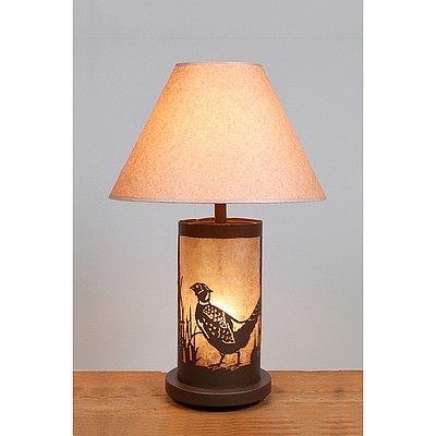 Cascade Table Lamp - Pheasant Table Lamp Pheasant Metal Art