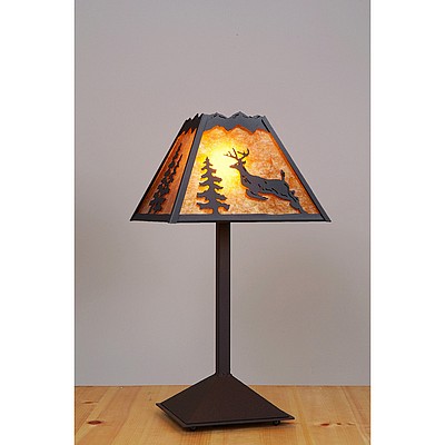 Rocky Mountain Desk Lamp - Valley Deer Table Lamp Deer Metal Art