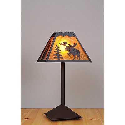 Rocky Mountain Desk Lamp - Alaska Moose Table Lamp Moose Metal Art