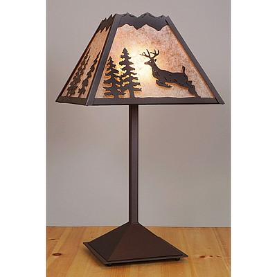 Rocky Mountain Table Lamp - Valley Deer Table Lamp Deer Metal Art