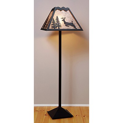 Rocky Mountain Floor Lamp - Valley Deer Floor Lamp Deer Metal Art