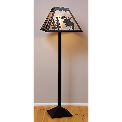 Rocky Mountain Floor Lamp - Alaska Moose Floor Lamp Moose Metal Art