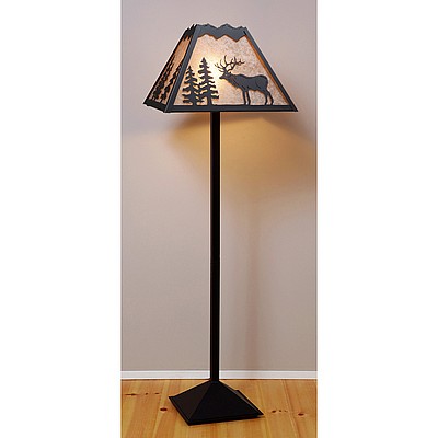 Rocky Mountain Floor Lamp - Valley Elk Floor Lamp Elk Metal Art