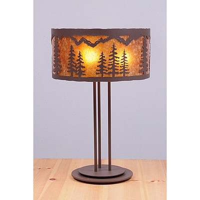 Kincaid Desk Lamp - Spruce Tree Table Lamp Trees Metal Art