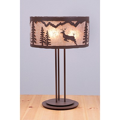 Kincaid Desk Lamp - Valley Deer Table Lamp Deer Metal Art