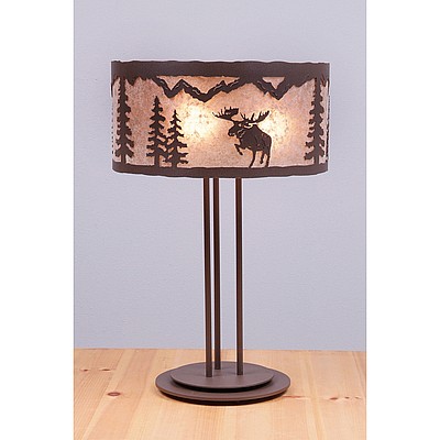 Kincaid Desk Lamp - Alaska Moose Table Lamp Moose Metal Art