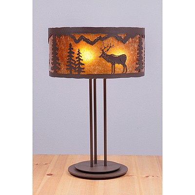 Kincaid Desk Lamp - Valley Elk Table Lamp Elk Metal Art