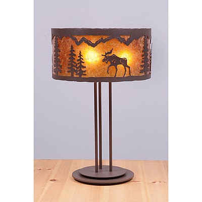 Kincaid Desk Lamp - Mountain Moose Table Lamp Moose Metal Art