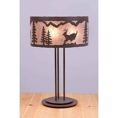 Kincaid Desk Lamp - Mountain Deer Table Lamp Deer Metal Art