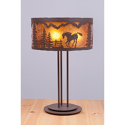 Kincaid Desk Lamp - Mountain Horse Table Lamp Horse Metal Art