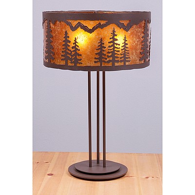 Kincaid Table Lamp - Spruce Tree Table Lamp Trees Metal Art