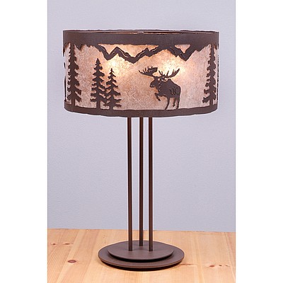 Kincaid Table Lamp - Alaska Moose Table Lamp Moose Metal Art