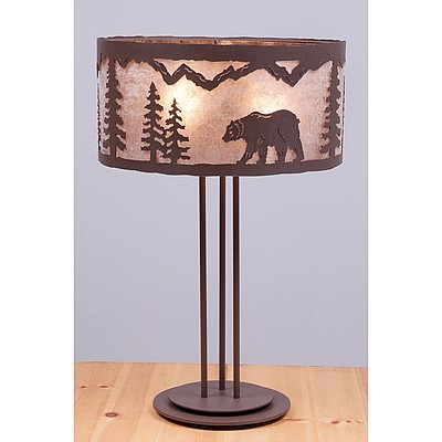 Kincaid Table Lamp - Mountain Bear Table Lamp Bear Metal Art