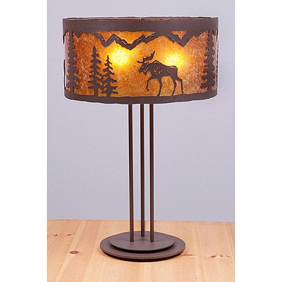 Kincaid Table Lamp - Mountain Moose Table Lamp Moose Metal Art