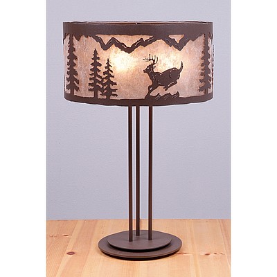 Kincaid Table Lamp - Mountain Deer Table Lamp Deer Metal Art